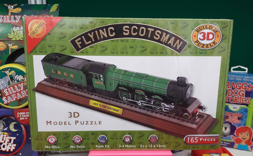 Train 3D Puzzle Flying Scotsman Jigsaw Model Locomotive 165 pieces 