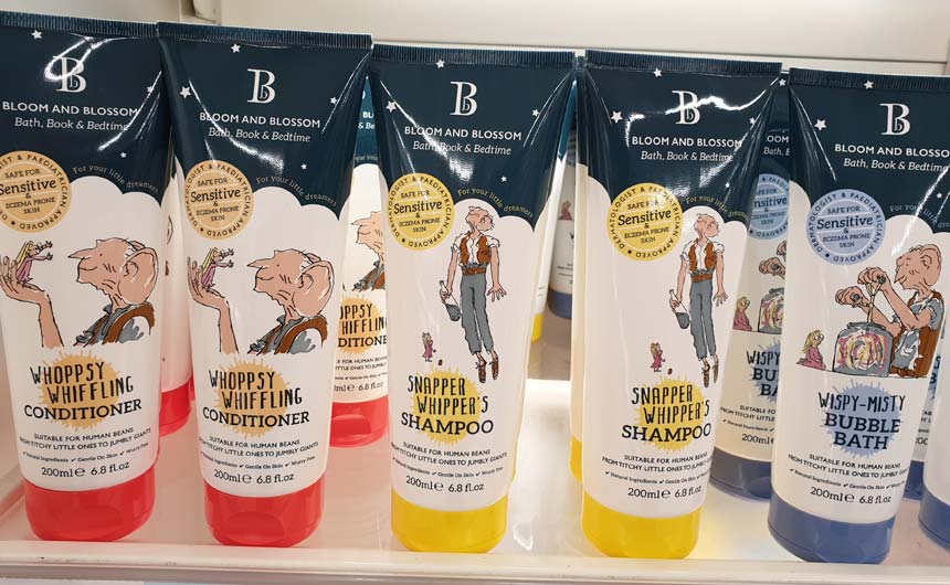 Bloom and Blossom has secured great shelf space for its Roald Dahl personal care range.