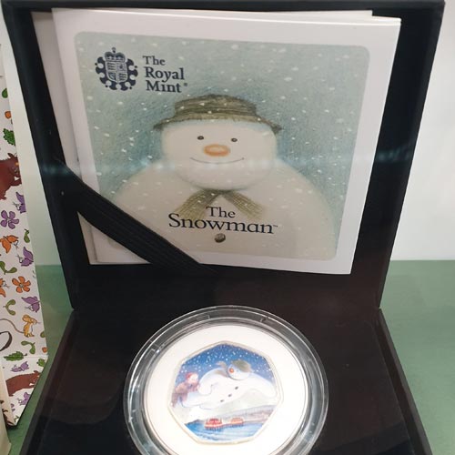 The Snowman collectable coins from The Royal Mint was also one of the special edition products on display.