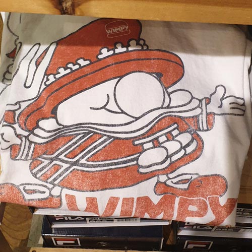 Urban Outfitters was carrying a Mr Wimpy t-shirt as part of its licensed offer.