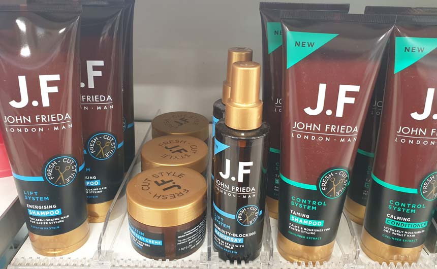 Celebrity hairstylist John Frieda has a comprehensive range of haircare products.