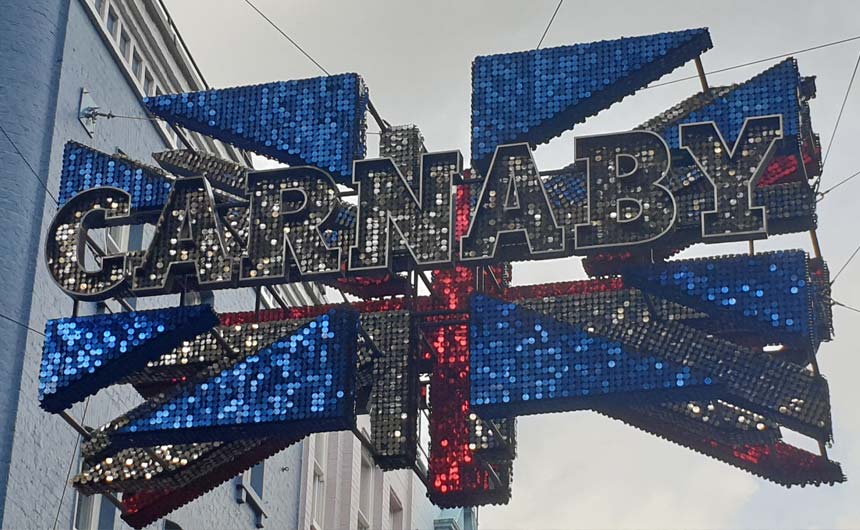 Carnaby Street may no longer be swinging, but it is certainly a smart shopping street.