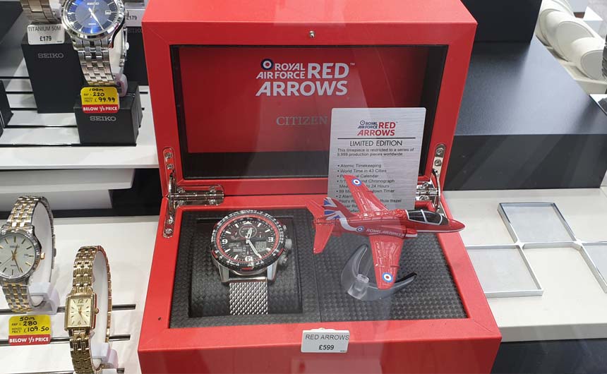 Licensing is increasingly being used in high-end propositions such as this Red Arrows watch from Citizen.