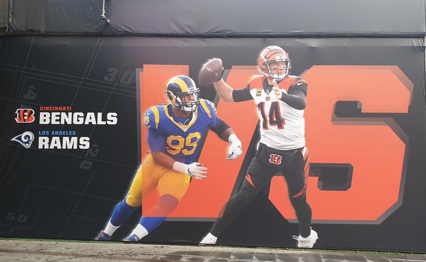 Wembley is being readied for the NFL game this weekend.