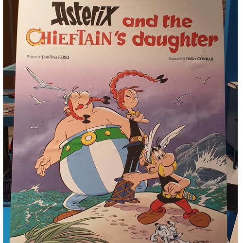 Asterix and the Chieftain's Daughter was launched at The Cartoon Museum.