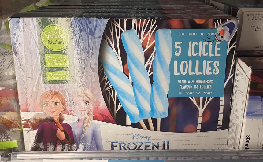 Iceland is also stocking a full range of Frozen... erm, well, frozen products.