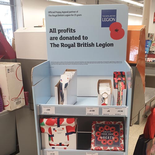 Sainsbury's has an exclusive range of products tying in with The Poppy Appeal.