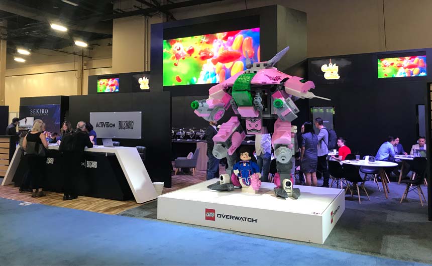 Activision Blizzard Consumer Products' booth at Licensing Expo was a major draw.