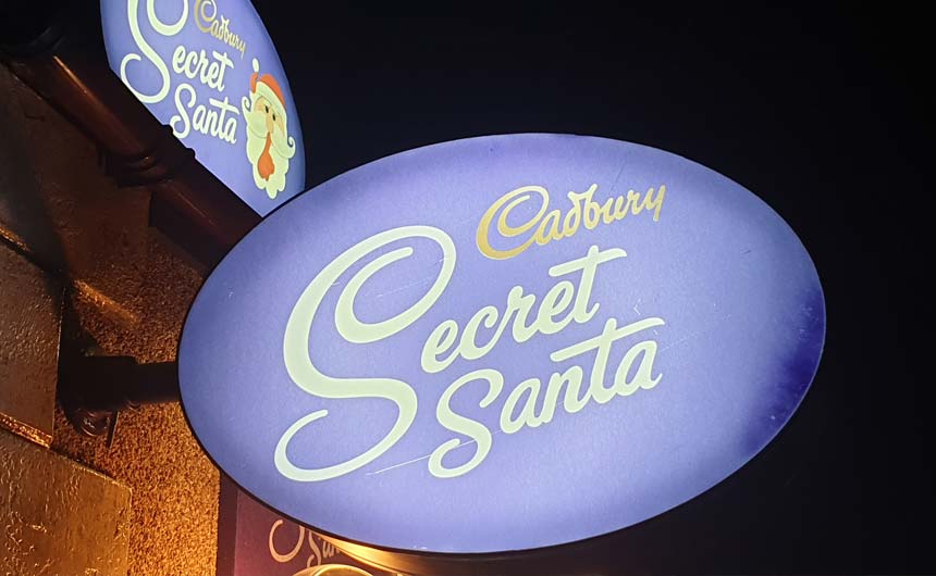 Cadbury's Secret Santa initiative has seen it open a series of chocolate 'post offices'.