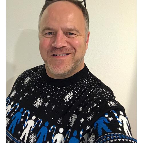 The Prostate Cancer Christmas jumper is available from Burtons.