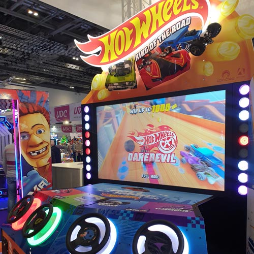 Toy and game brands such as Hot Wheels have been re-imagined in the arcade game sector.