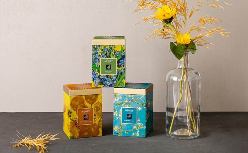 Newby Teas has partnered with The Van Gogh Museum on a trio of teas.