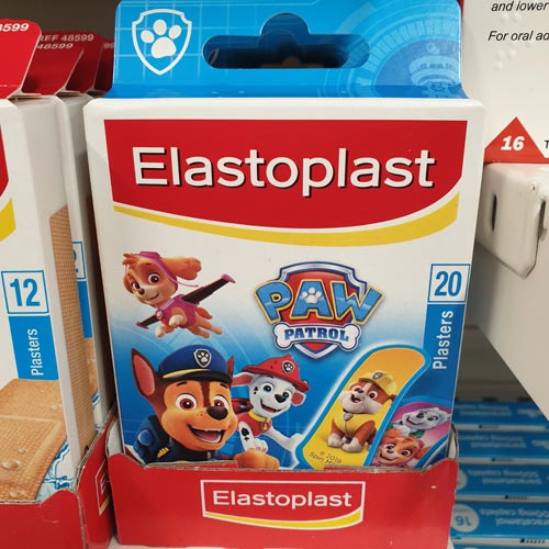PAW Patrol Elastoplast was one of the licensed lines in the personal care category.