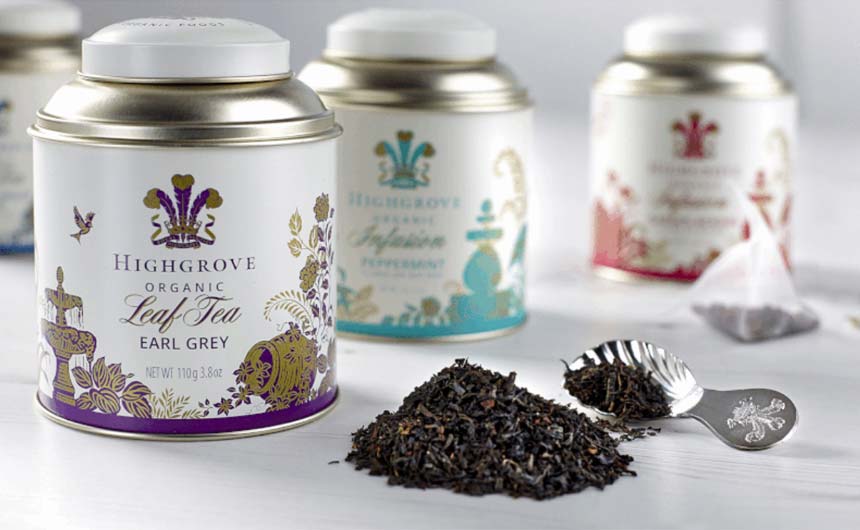 The Highgrove brand offering includes chinaware, tea, preserves, jewellery, candles and fragrances.