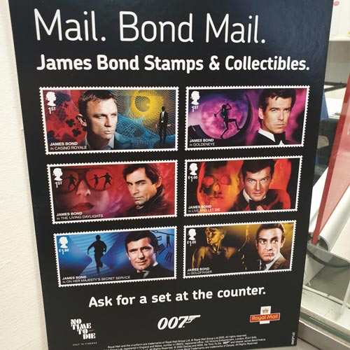 The new James Bond collection from The Royal Mail will appeal to fans of the franchise and stamp collectors.