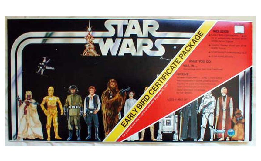 The Star Wars Early Bird Certificate Package has been described as one of the great marketing coups in the history of toy retailing.