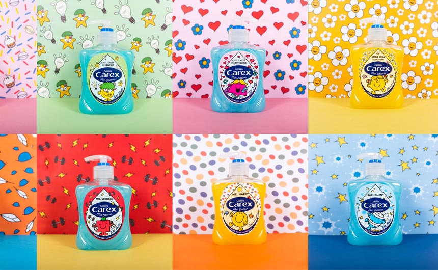 The Mr Men Little Miss brand teamed with Carex last year.