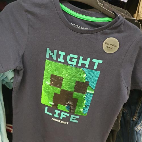 Gaming brands such as Minecraft are enjoying ongoing success in apparel.