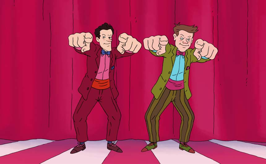 The voice cast of Horrid Henry's Wild Weekend includes popular presenters, Dick and Dom.