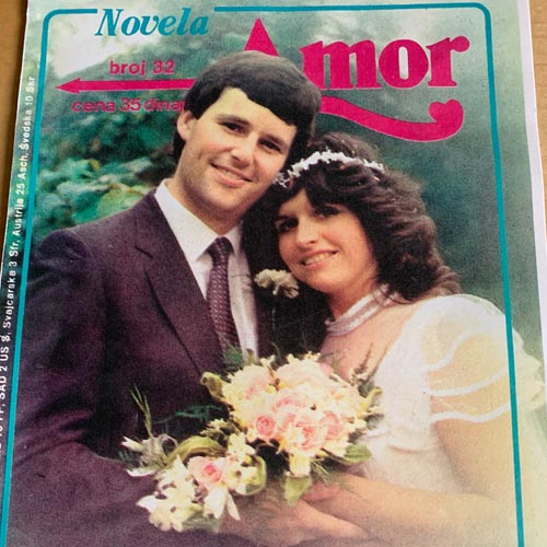 John and his wife Collette were the cover stars of a Yugoslav Mills & Boon edition.