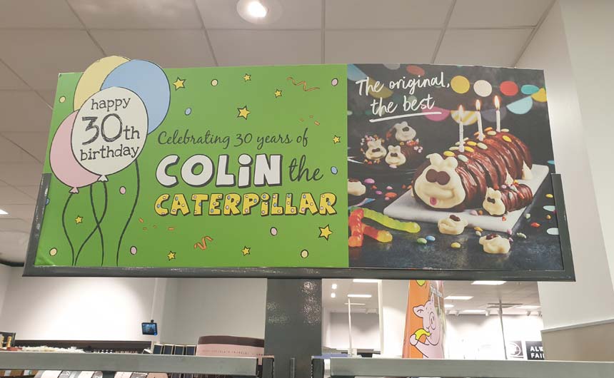 M&S' Colin the Caterpillar is 30 this year.