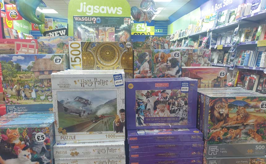 The Works has stocked up in the jigsaw and board game category.