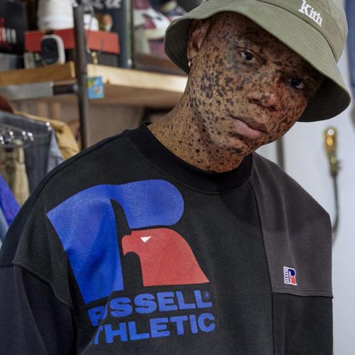 The Russell Athletic x KITH collection has great logo play.