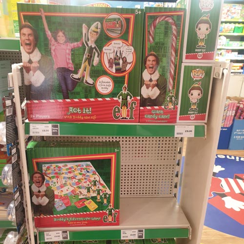 Elf products are appealing to shoppers' Christmas spirit in The Entertainer.