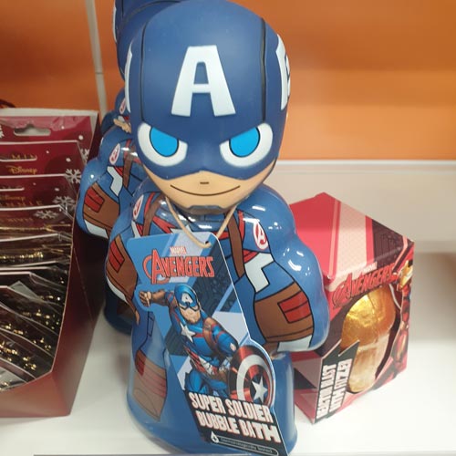 3D bubble baths have evolved over time becoming high-spec, like this Avengers example in Superdrug.