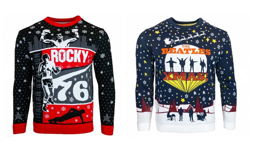 TruffleShuffle's Christmas jumper line-up includes Rocky and The Beatles this year.