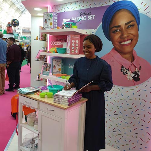 Nadiya appeared at London Toy Fair back in January to promote her new range with Wilton Bradley.