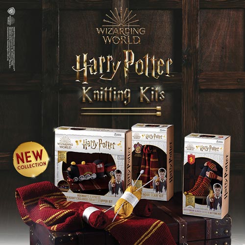 The Harry Potter Knitting Kits collection fuses a strong licence with a significant niche hobby to create product.