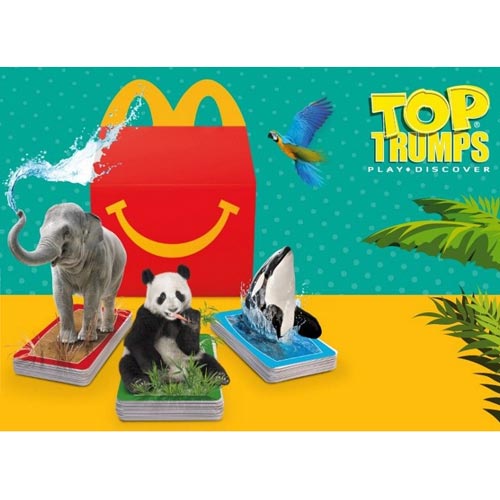 Various McDonalds McDonalds Happy Meal Toy 2020 Animals Top Trumps Complete Packs 