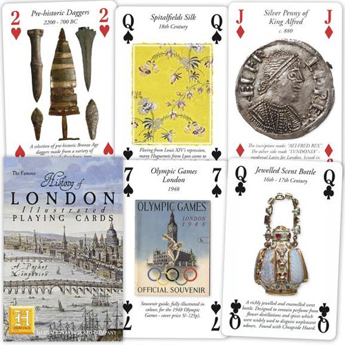 The History of London playing cards showcase the collection in the Museum of London well.