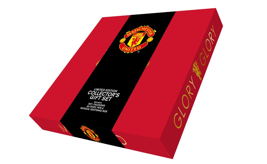 Danilo's football gift box sets also have a light sensor in the lids which plays the club's anthem when activated.