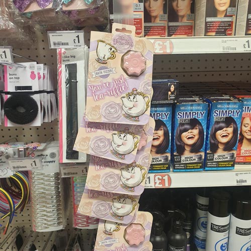 Poundland uses clipstrips to utilise all available space in-store.