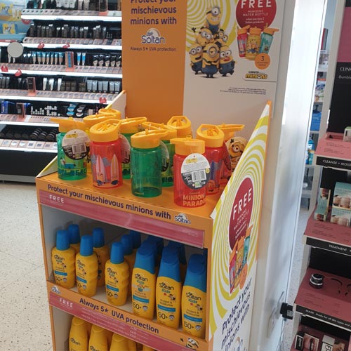 The Minions and Soltan suncream promotion is running once more in Boots.