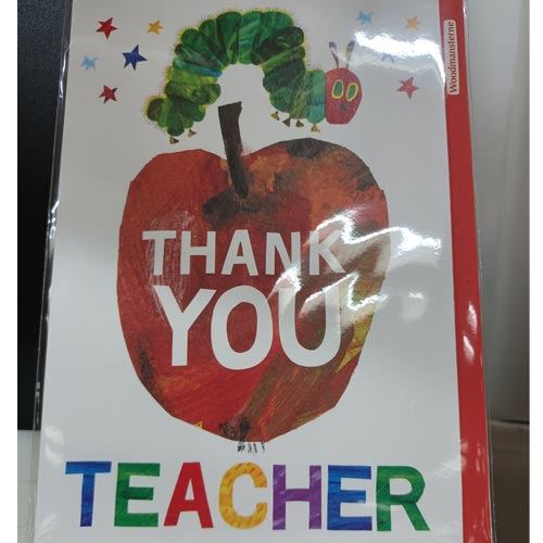 It is good to see licensing featuring in a relatively new retail opportunity such as 'Thank you teacher' cards.