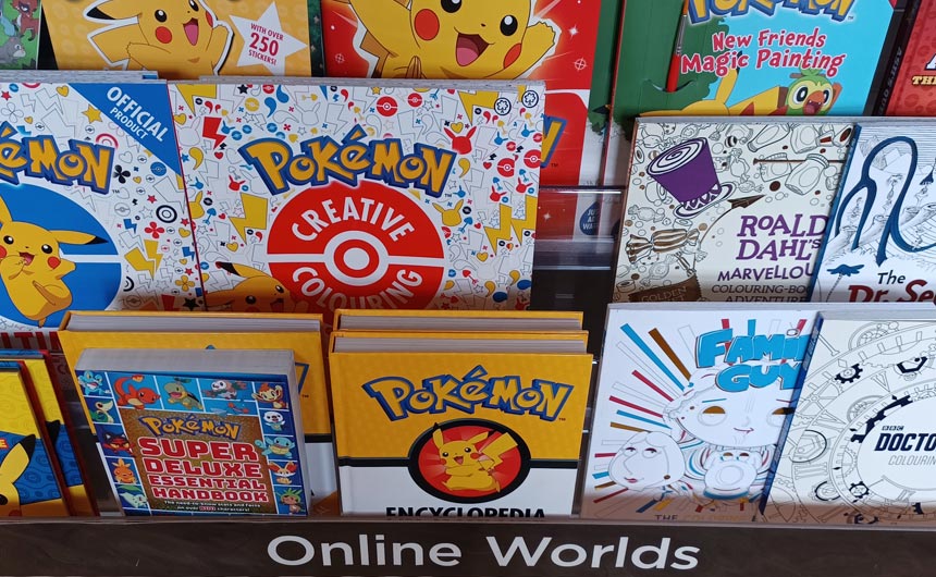 Character brands featured heavily in WH Smith's 'Online Worlds' category.