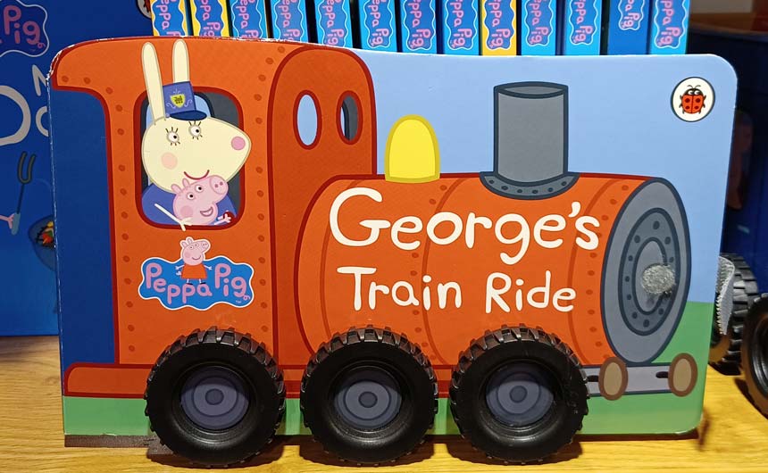 The George's Train Ride book was a natural fit for this branch of Foyles.