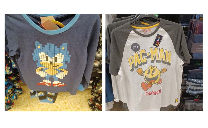 SEGA's Sonic the Hedgehog and Pac-Man were just two of the gaming brands featured in Sainsbury's.