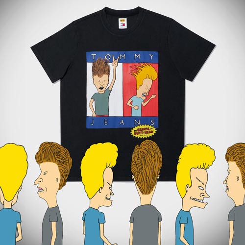 Beavis and Butt-Head are one of the 1990s brands included in the Tommy Hilfiger ‘Blast from the Past’ capsule.