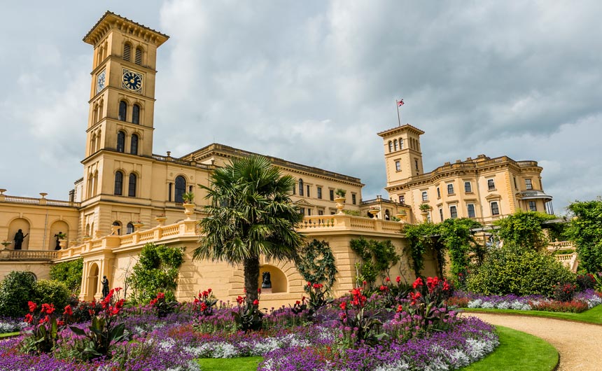 The palatial former holiday home of Queen Victoria and Prince Albert, Osborne House is located on the Isle of Wight.