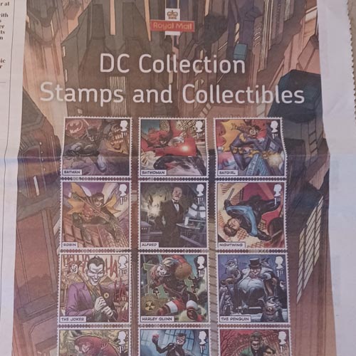 Royal Mail has been busy highlighting its DC Comics Batman Stamp Collection.