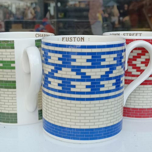 The London Transport Museum featured a new ceramics range featuring tile patterns from underground stations.