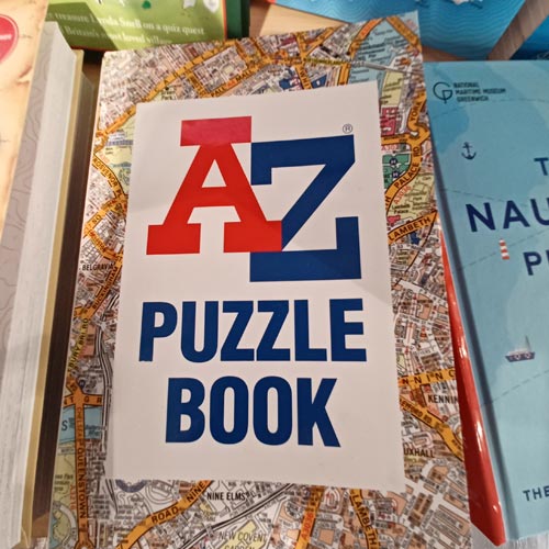 An A-Z quiz book was among the licensed finds in Stanfords.