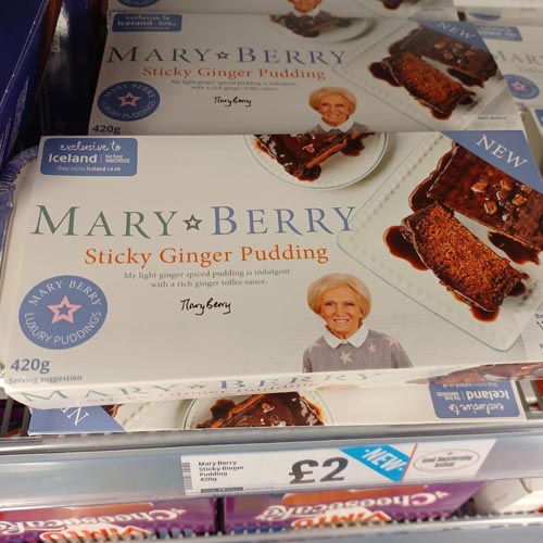 Two new Mary Berry frozen desserts have landed in Iceland.