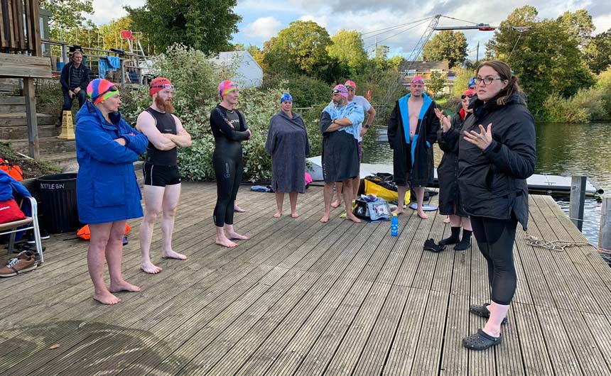 The first squad gathering included a timed mile swim followed by a masterclass in freestyle technique from former British and Olympic medallist, Cassie Pattern.