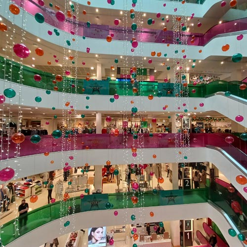 The Peter Jones store on Sloane Square had certainly decked the halls.