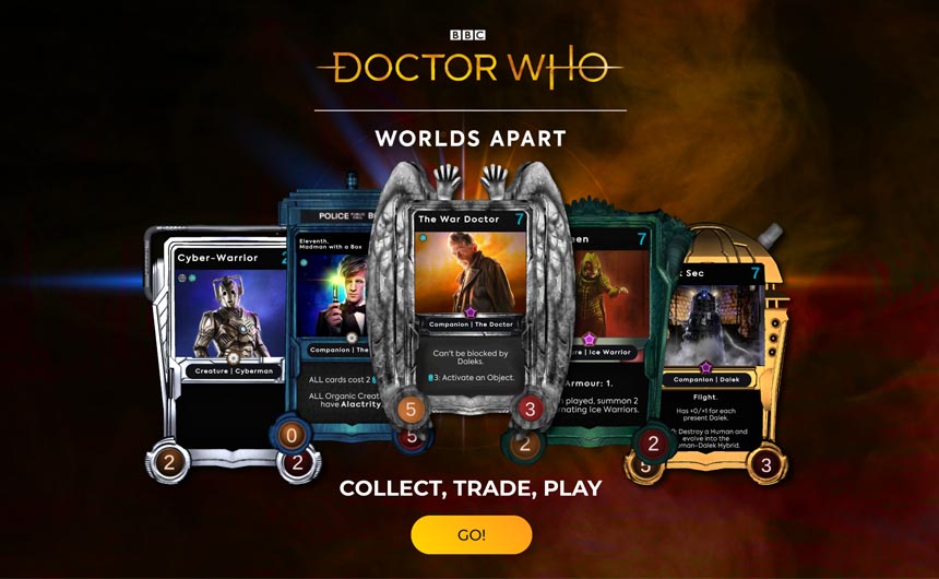Reality Gaming Group's current NFT projects include Doctor Who: Worlds Apart, an officially licensed digital NFT trading card game.
